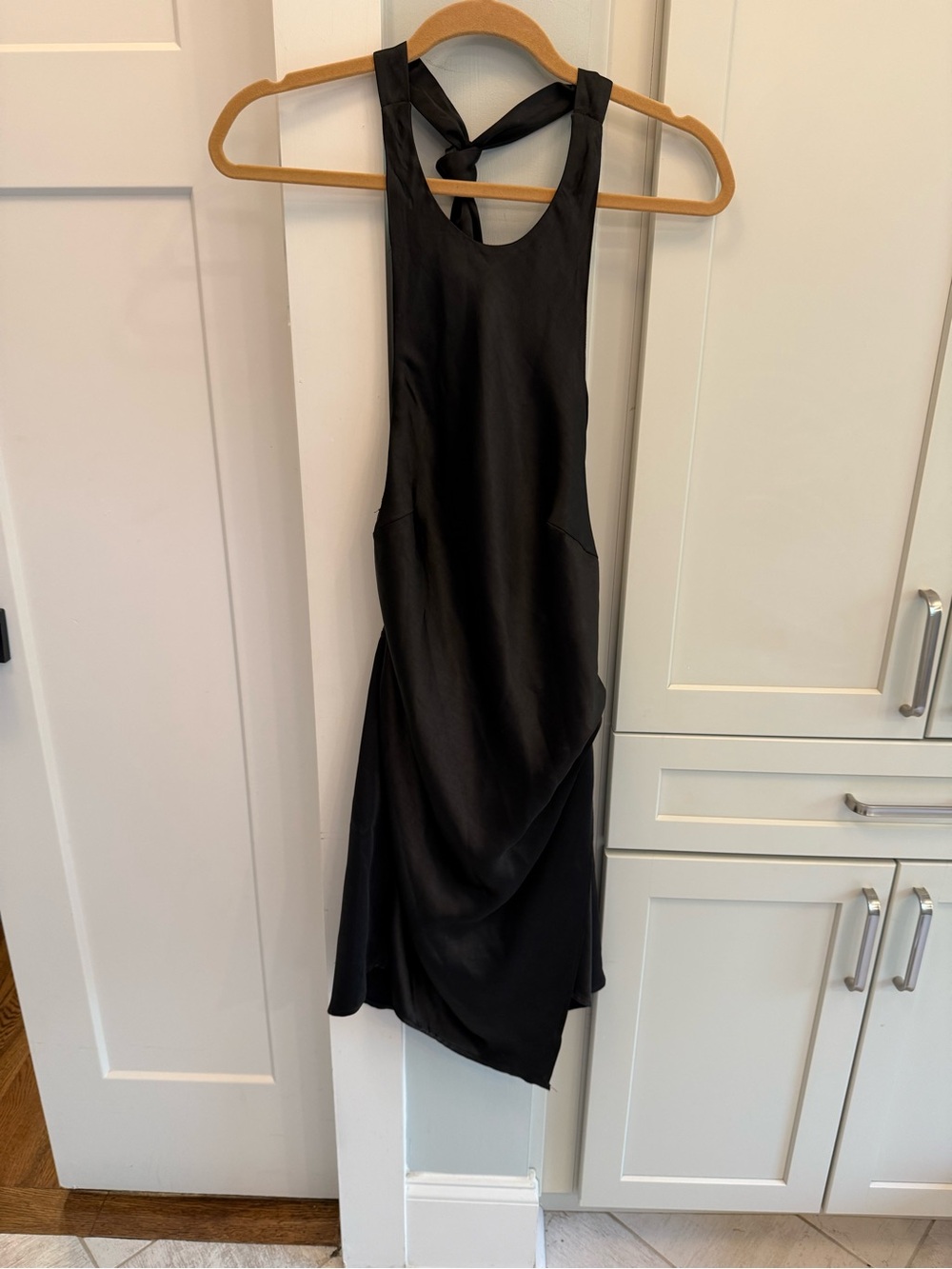 Hello Molly Black Halter Mini Dress - Picture 3 of 5